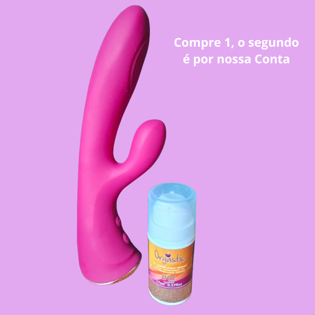 Kit Libido — Rabbit 3 em 1 Power Touch + Orgastic Gel & Cápsulas Intt