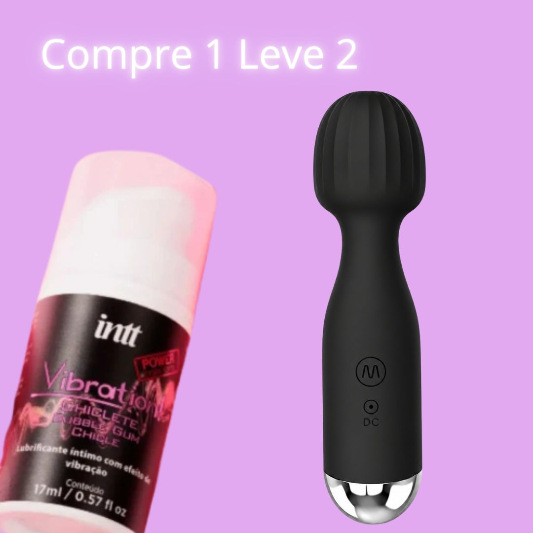 Aura – Varinha Mágica Recarregável + Vibration sabor Chicletes de Brinde