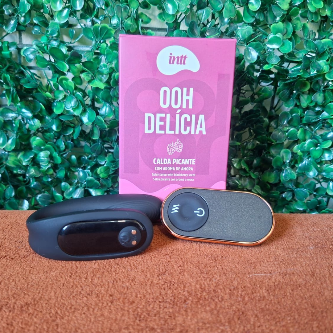 Kit Badu Connection — Vibrador de Casal em U + Ohh! Delícia Amora de Presente