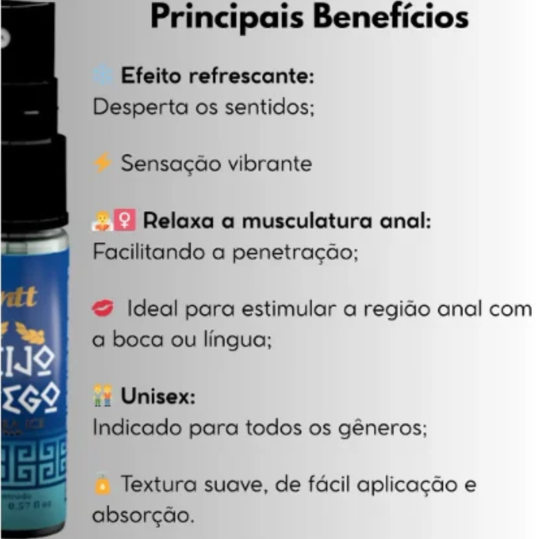 Beijo Grego INTT — Gel Aromático de Menta com Cereja