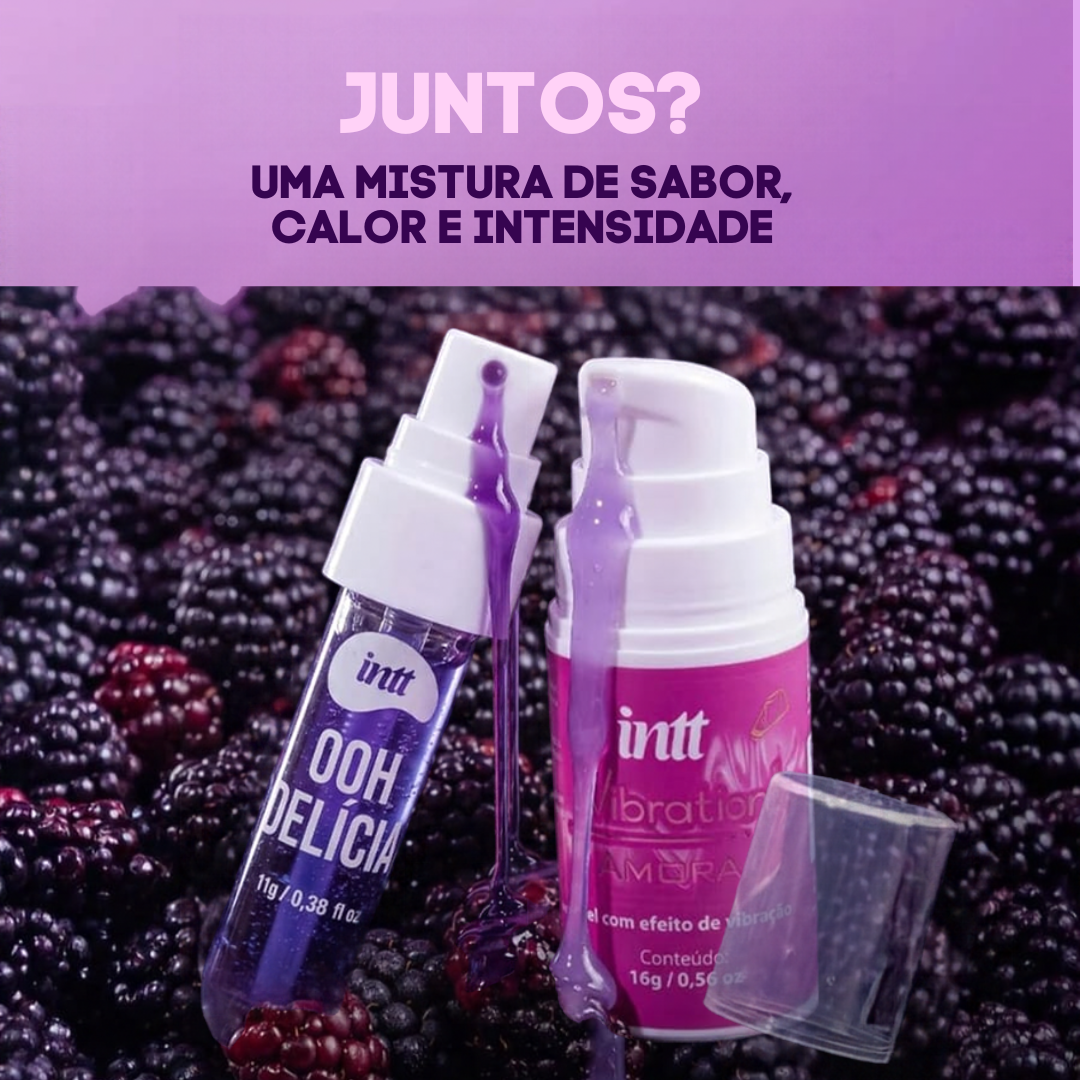 Kit Mamada Gostosa — Vibration Power Amora + Calda Picante Ooh Delícia de Brinde