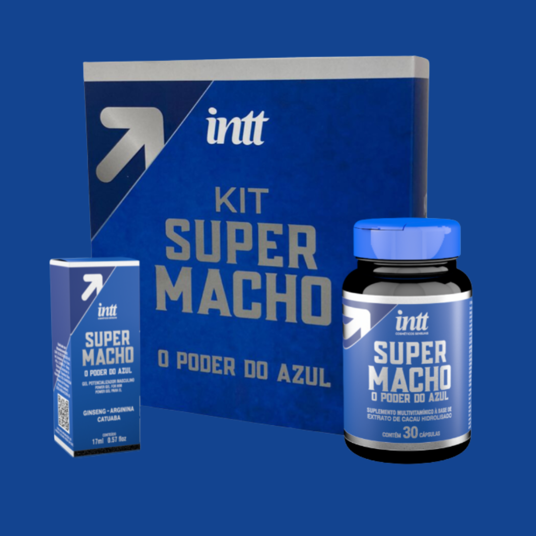 Box Super Macho | Kit Masculino com 30 Cápsulas + Gel Excitante 17ml