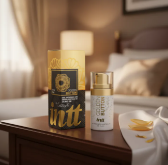 Dessensibilizante anal premium -  Intt Golden Button - Gel Facilitador Ouro 23k
