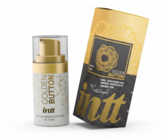 Dessensibilizante anal premium -  Intt Golden Button - Gel Facilitador Ouro 23k