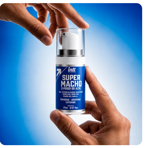 Super Macho Intt | Gel Excitante Masculino com Ginseng, Catuaba e Arginina