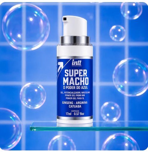 Super Macho Intt | Gel Excitante Masculino com Ginseng, Catuaba e Arginina
