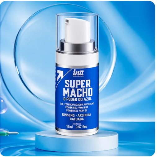 Super Macho Intt | Gel Excitante Masculino com Ginseng, Catuaba e Arginina