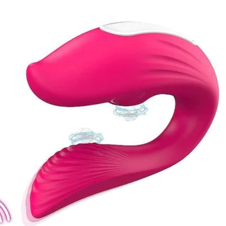 Match | Vibrador para Casais com Controle e Estímulo Duplo – Rosa