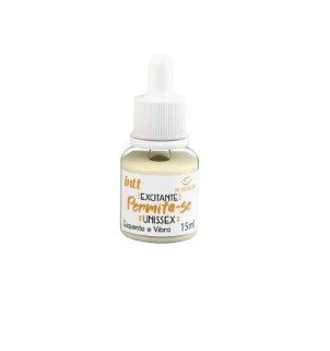 Permita-se gel funcional unissex com efeito quente e aroma de leite condensado 15ml