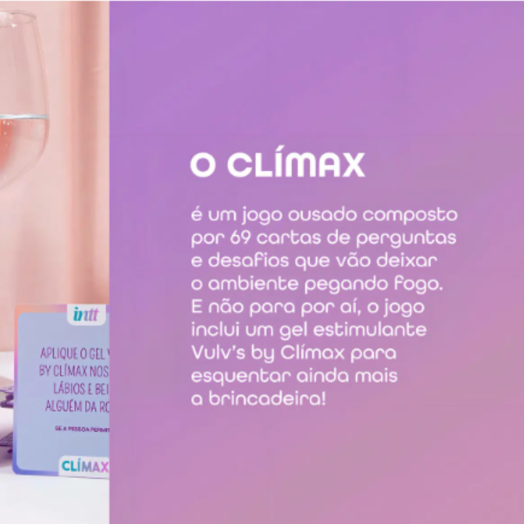 Jogo Clímax by INTT – 69 Cartas + Gel de Efeito Quente