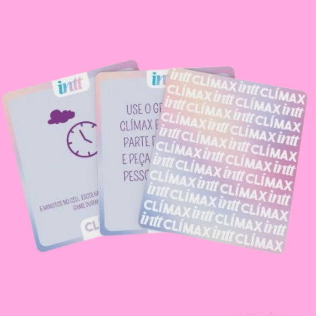 Jogo Clímax by INTT – 69 Cartas + Gel de Efeito Quente