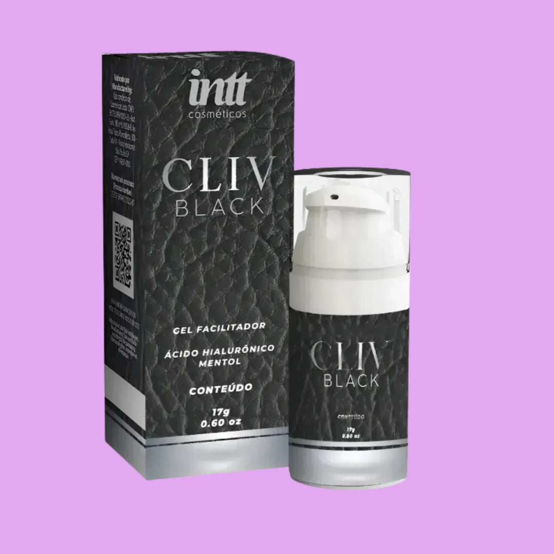 Cliv Intt Black gel facilitador com ácido hialurônico e efeito gelado 17g