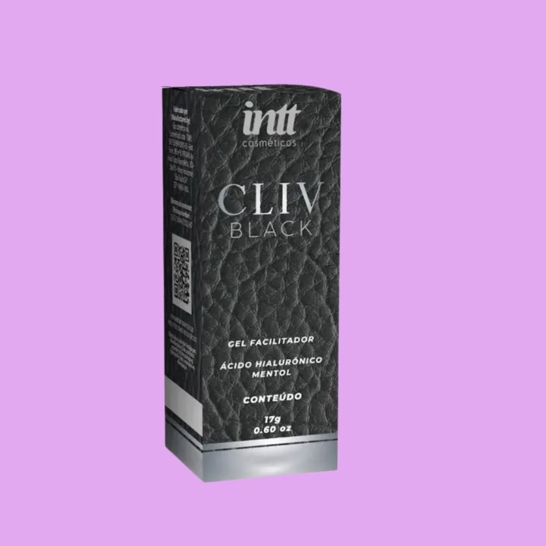 Cliv Intt Black gel facilitador com ácido hialurônico e efeito gelado 17g