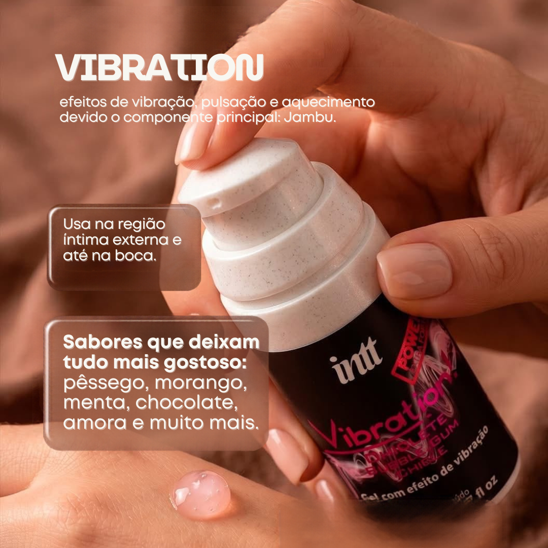 Combo Esguichada Chiclete INTT — Excitation Chicleteira + Vibration Power Chiclete 17ml