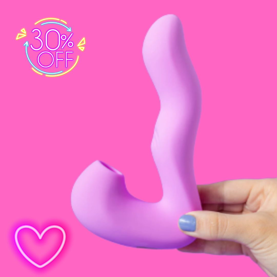 Kiss Sugador e Vibrador 3 em 1 com Power Touch