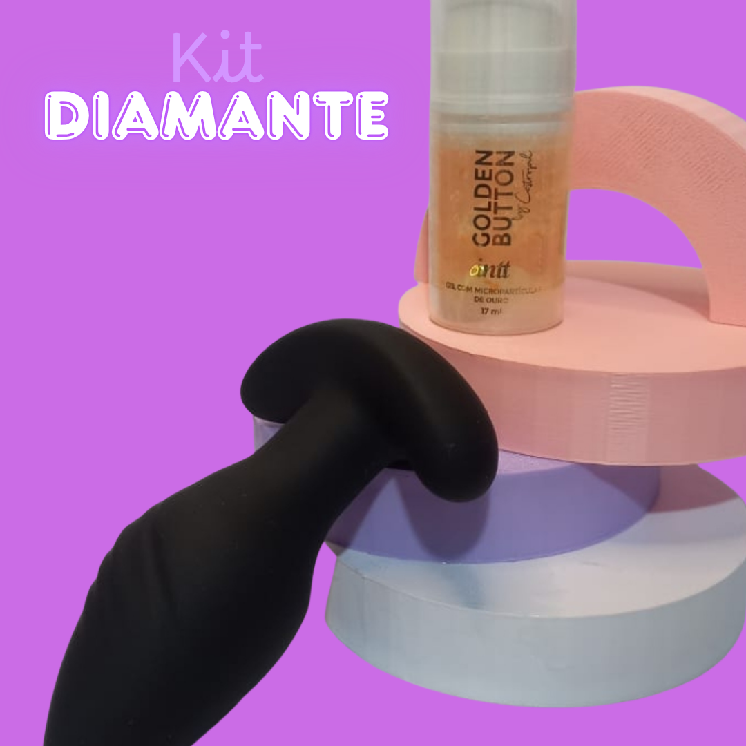 💎 Kit Diamante Libertàre – Para Quem Sabe o Seu Valor- Plug que vibra + Golden Button