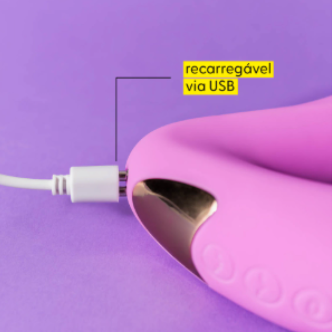 Kiss Sugador e Vibrador 3 em 1 com Power Touch + Pico Pulse