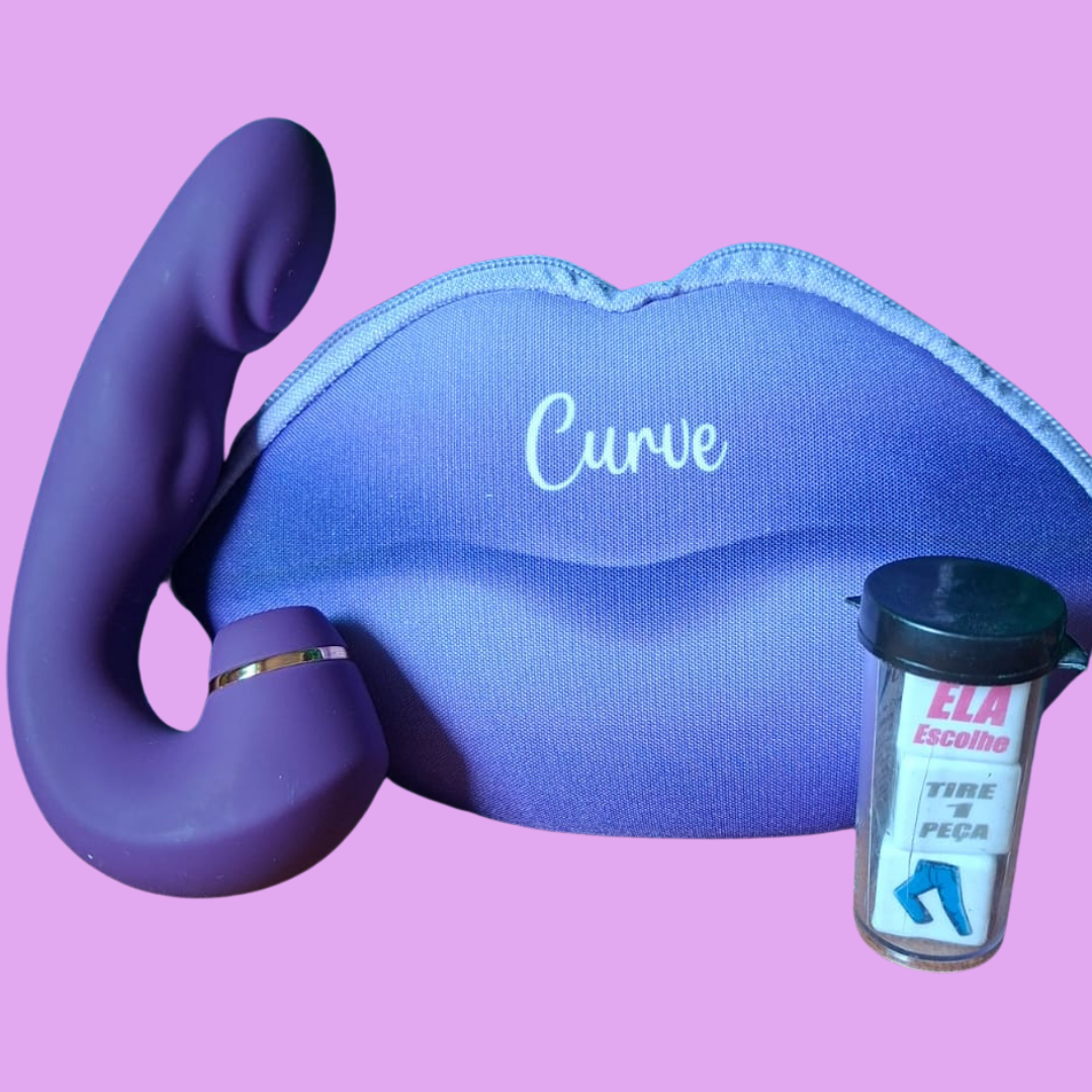 Curva da Sedução 💜 | Curve Sugador 3 em 1 com tecnologia Power Touch  + Jogo de Dados para Casais
