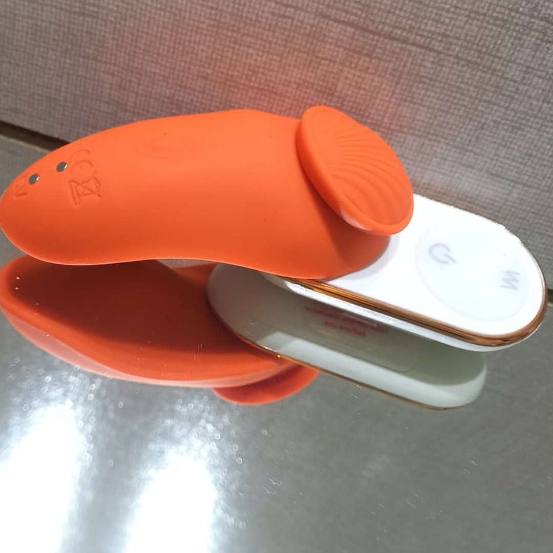 Secret Scarlet™ - Calcinha Vibratória com Controle - Leaf -RCT Turquesa