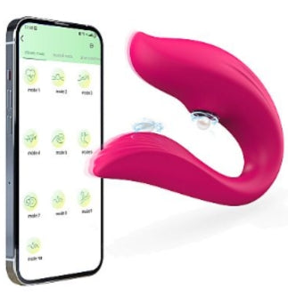 Match | Vibrador para Casais com Controle e Estímulo Duplo – Rosa