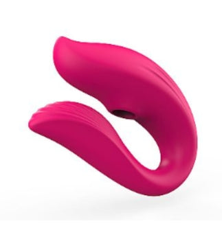 Match | Vibrador para Casais com Controle e Estímulo Duplo – Rosa