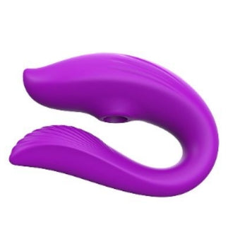 Match | Vibrador para Casais com Controle e Estímulo Duplo – Rosa