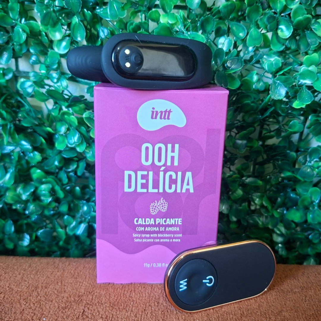 Kit Badu Connection — Vibrador de Casal em U + Ohh! Delícia Amora de Presente