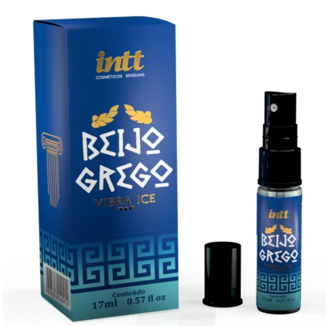 Beijo Grego gel com efeito gelado e aroma de menta com cereja 15ml