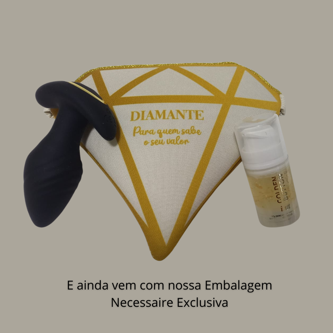 💎 Kit Diamante Libertàre – Para Quem Sabe o Seu Valor- Plug que vibra + Golden Button
