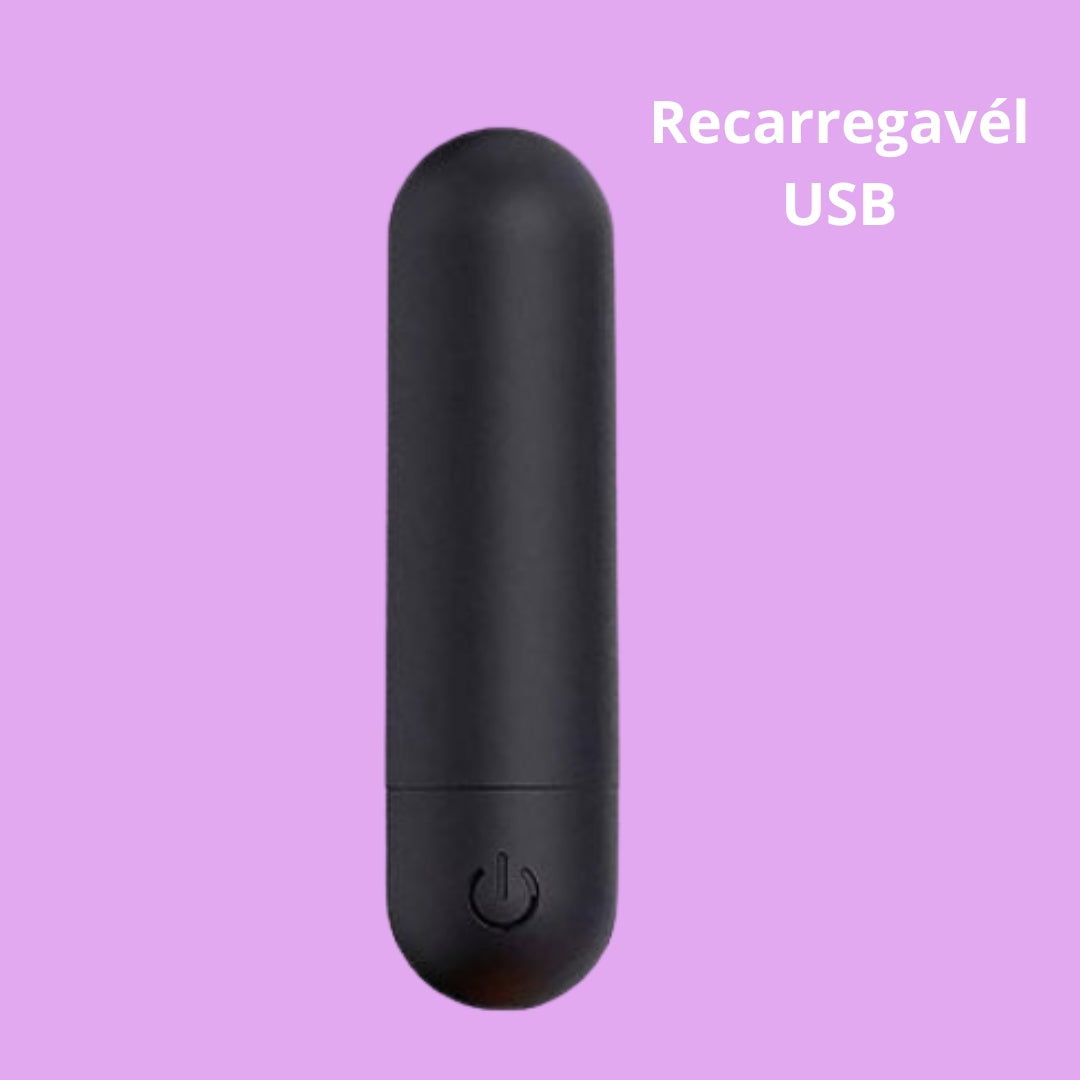Bullet Eva - Recarregável com 10 Vibrações