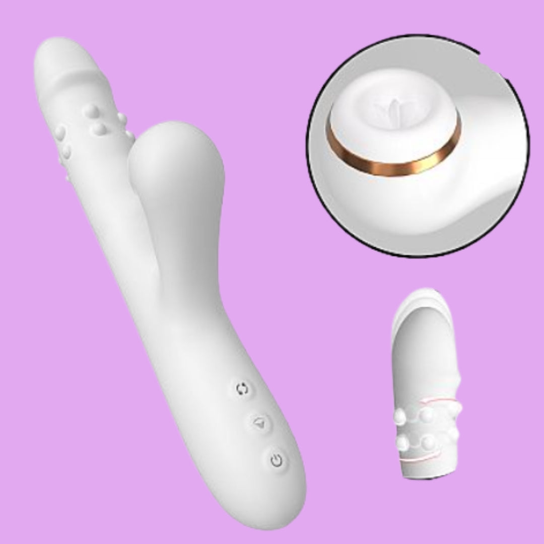 Tecnologia que acompanha cada movimento.

O Eva&nbsp;combina diferentes tecnologias de estimulação em um design sofisticado, macio e ergonômico, desenvolvido para proporcionar uma experiência confortável e personalizada.

Seu diferencial está no movimento dinâmico das esferas, que combina rotação e movimento de vai e vem, enquanto a tecnologia de estimulação em 7 modos acrescenta diferentes ritmos à experiência.

Com 3 modos de rotação, movimento das esferas e 7 modos de estimulação, o Elyra permite explora