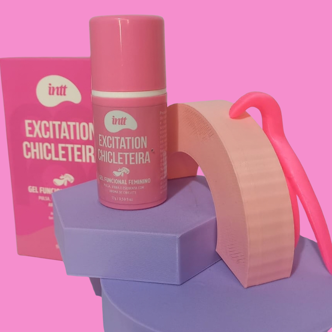 Excitation Chicleteira Intt | Gel Excitante Feminino Efeito Pulsante e Aquecimento