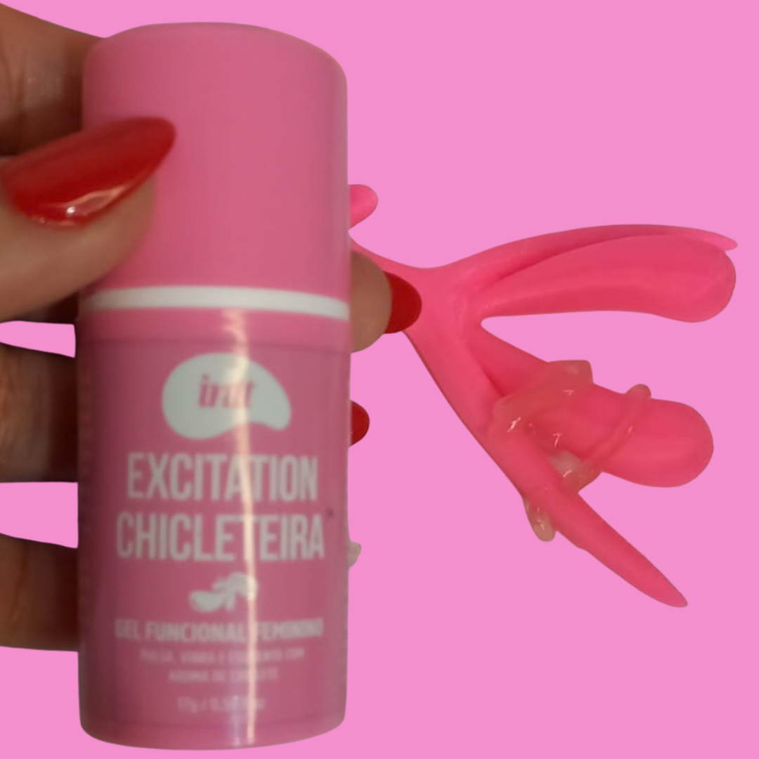 Excitation Chicleteira Intt | Gel Excitante Feminino Efeito Pulsante e Aquecimento