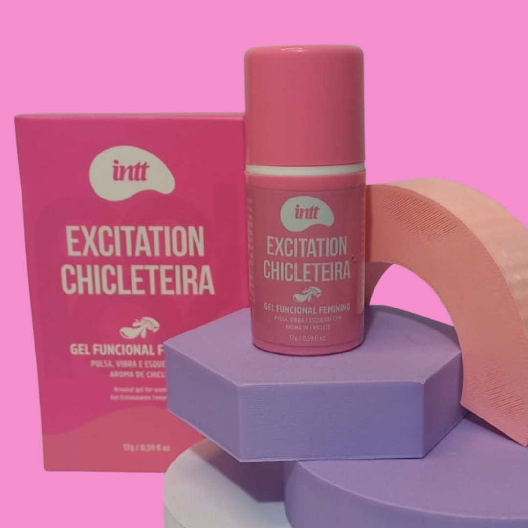 Excitation Chicleteira Intt | Gel Excitante Feminino Efeito Pulsante e Aquecimento