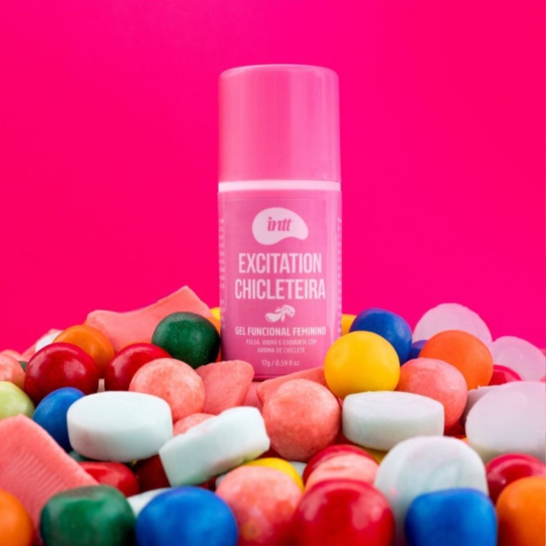 Excitation Chicleteira Intt | Gel Excitante Feminino Efeito Pulsante e Aquecimento