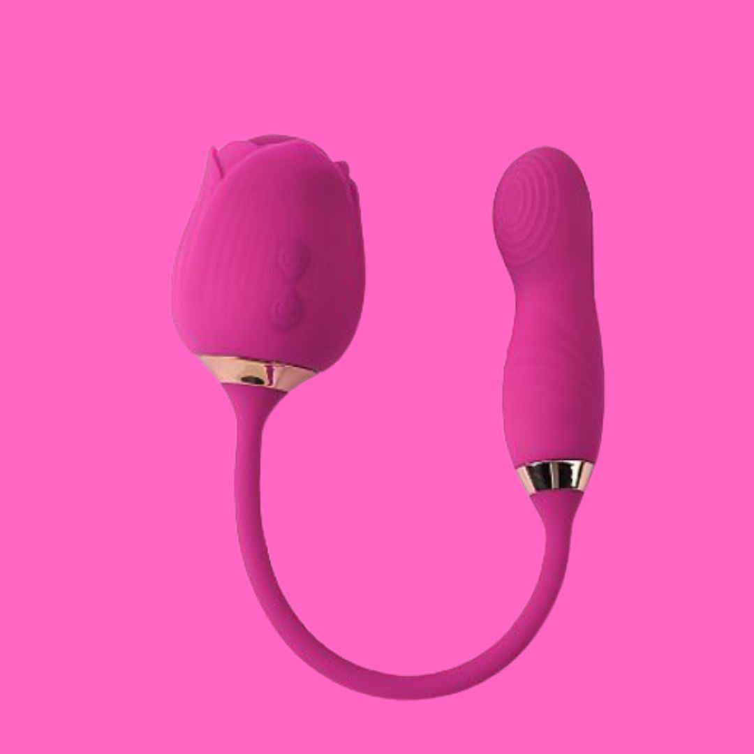 Flowery  | Vibrador Rosa e Movimento "Vem Cá"