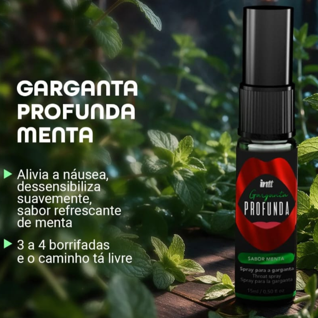Leve a experiência a um novo nível.

Existem momentos em que confiança faz toda a diferença. O Garganta Profunda foi desenvolvido para proporcionar mais conforto durante a prática do sexo oral, ajudando a reduzir a sensibilidade da garganta e permitindo uma experiência mais tranquila e natural.

Sua fórmula de rápida ação começa a agir em poucos segundos, oferecendo mais segurança para explorar novas possibilidades e viver a intimidade com ainda mais liberdade.

Porque prazer também é sentir-se confiante.