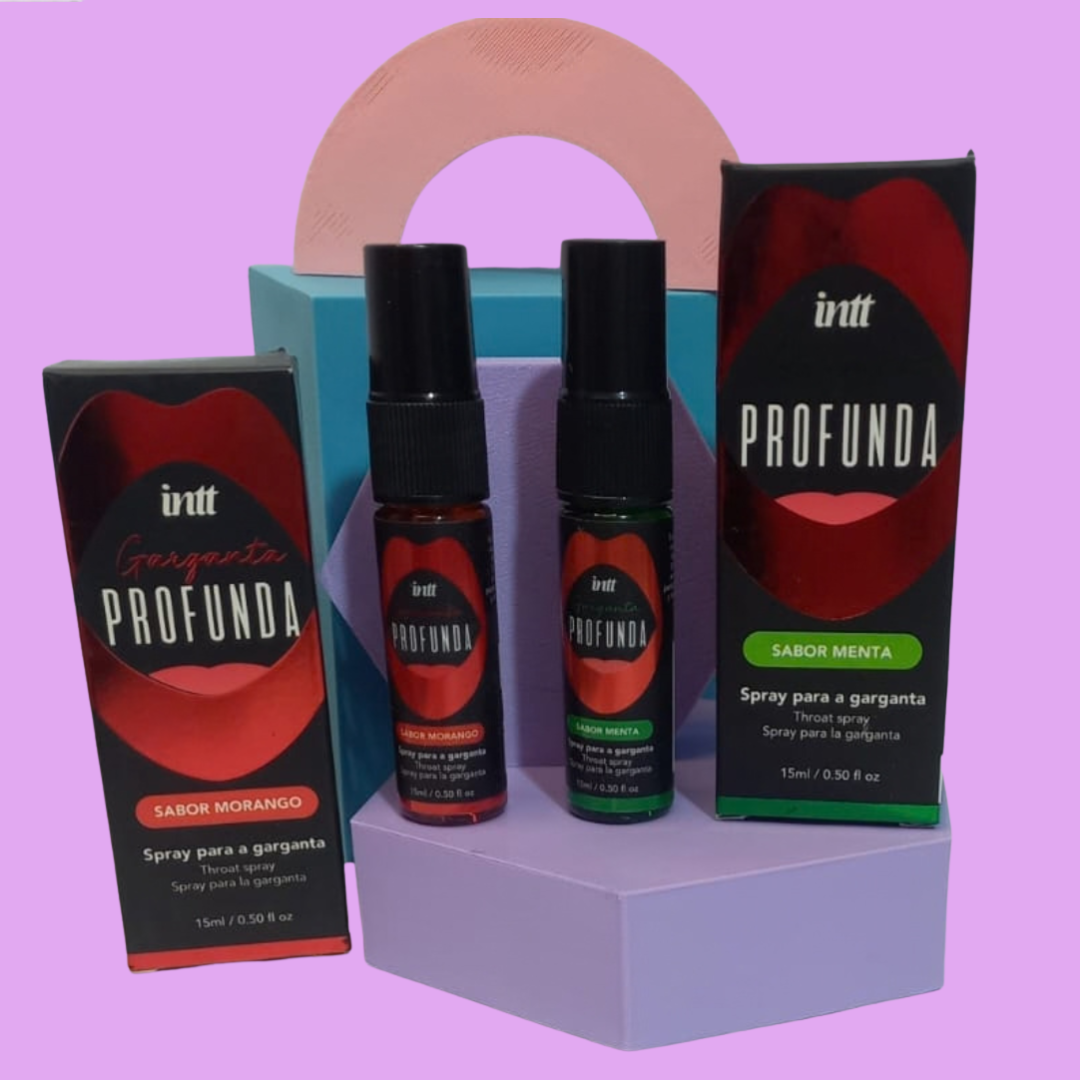Tecnologia de sucção para explorar novas sensações e um toque refrescante para os momentos a dois.

O Kit Sugar Kiss 2.0 + Garganta Profunda INTT combina um estimulador com tecnologia de sucção e um spray refrescante para complementar a experiência íntima. Nesta oferta especial, você recebe o Sugar Kiss 2.0 e o Garganta Profunda INTT de brinde.

Uma combinação para quem busca praticidade, variedade e produtos que acompanham diferentes preferências na intimidade.

Sugar Kiss 2.0 — Um toque delicado. 