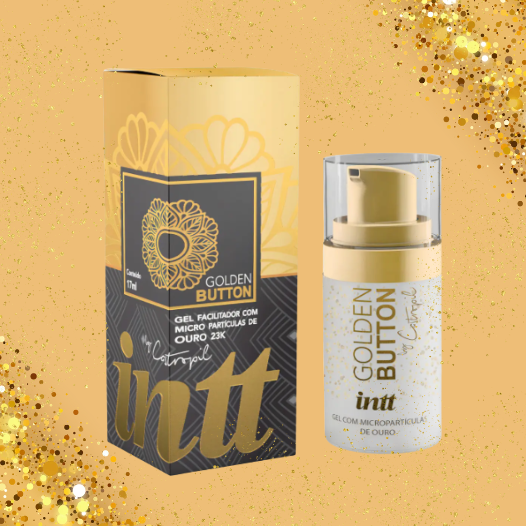Dessensibilizante anal premium -  Intt Golden Button - Gel Facilitador Ouro 23k
