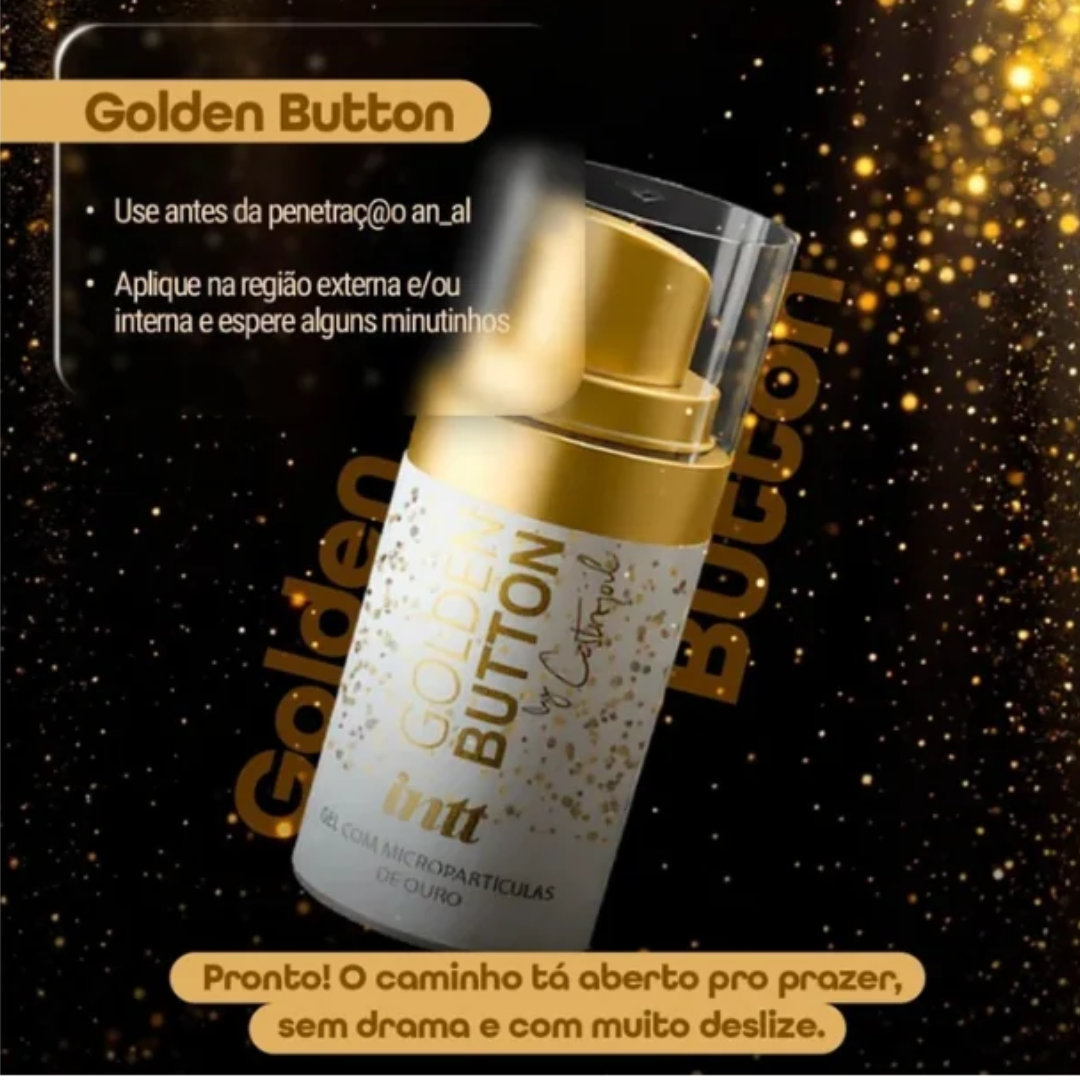 Dessensibilizante anal premium -  Intt Golden Button - Gel Facilitador Ouro 23k