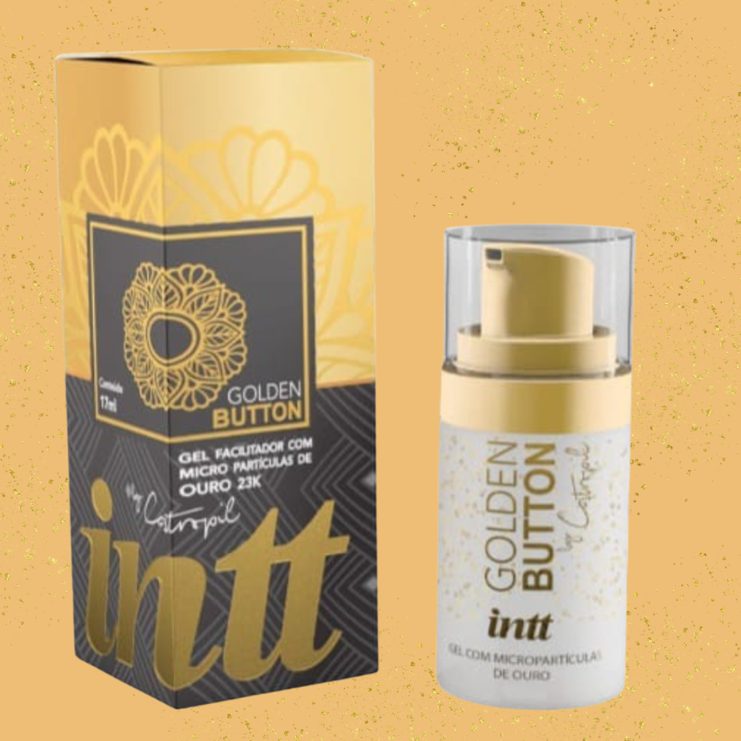 Dessensibilizante anal premium -  Intt Golden Button - Gel Facilitador Ouro 23k