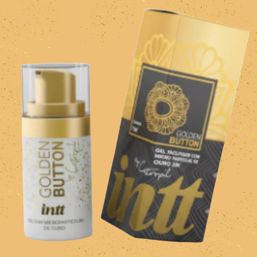 Dessensibilizante anal premium -  Intt Golden Button - Gel Facilitador Ouro 23k