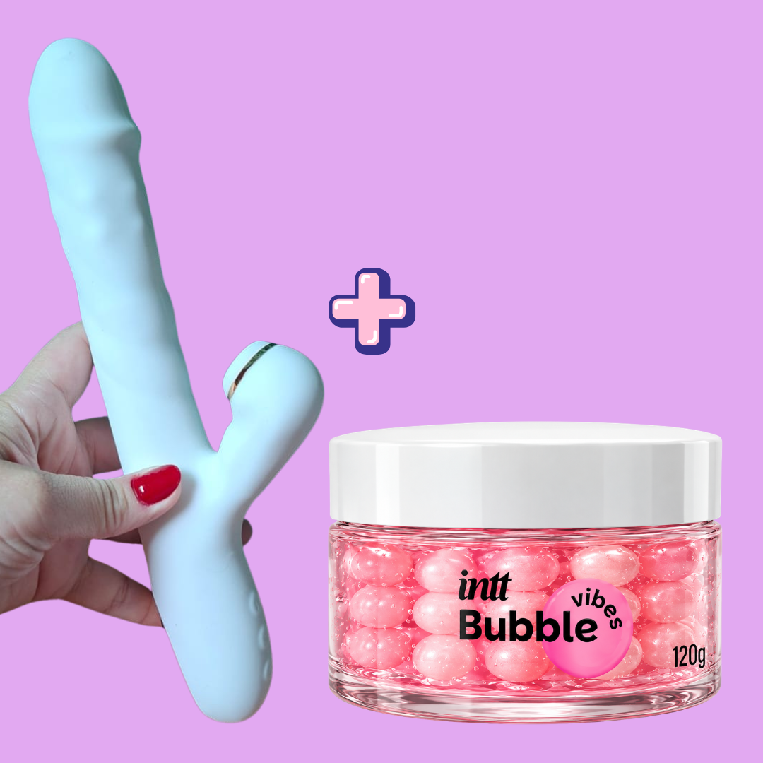 Kit Theo Rabbit + Bubble Vibes 120g | Movimento e Gel Sensorial 3 em 1