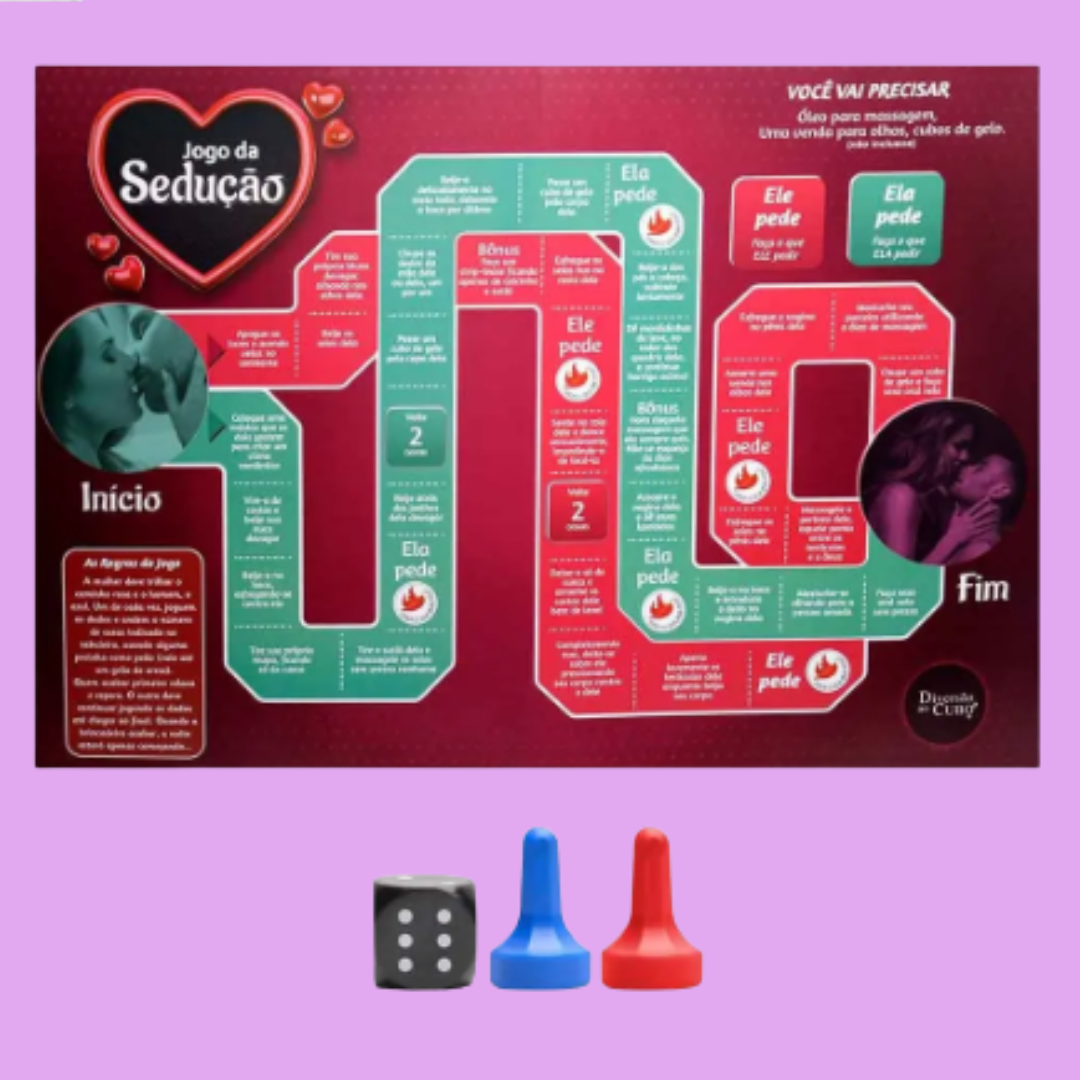 Jogo Da Sedução Tabuleiro Diversão Ao Cubo
