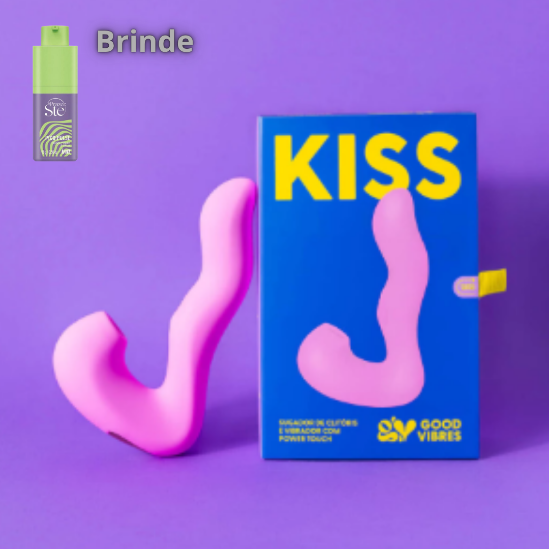 O Kiss é um toy completíssimo e diferente de tudo que você já viu!
Com 3 funções que podem ser controladas separadamente, ele é perfeito pra quem está entrando no mundo dos vibradores e quer descobrir qual estímulo mais gosta e também pra quem já é experiente e quer um toy completão top de linha.

Esse poderoso vibrador vai estimular áreas que você nem sabia que existia, abraçando toda sua vulva e te levando a orgasmos suuuper intensos e ÚNICOS!
