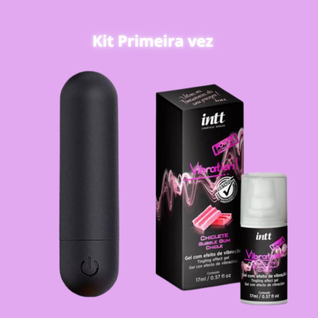 Kit Primeira Vez — Bullet Eva + Vibration Power Chiclete Intt