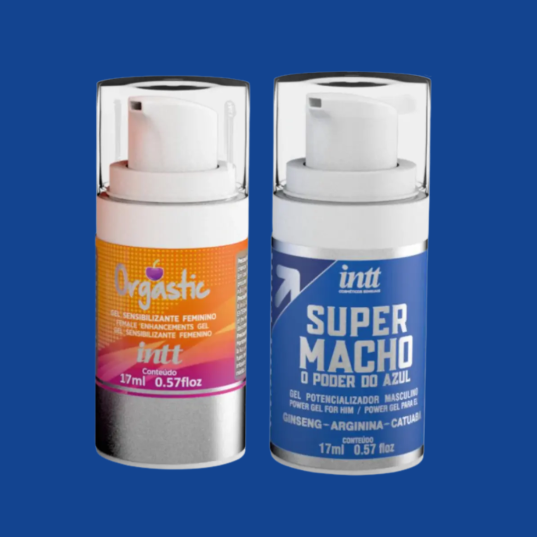 Kit Super Macho + Orgastic Intt | Excitante Masculino e Feminino para Casais