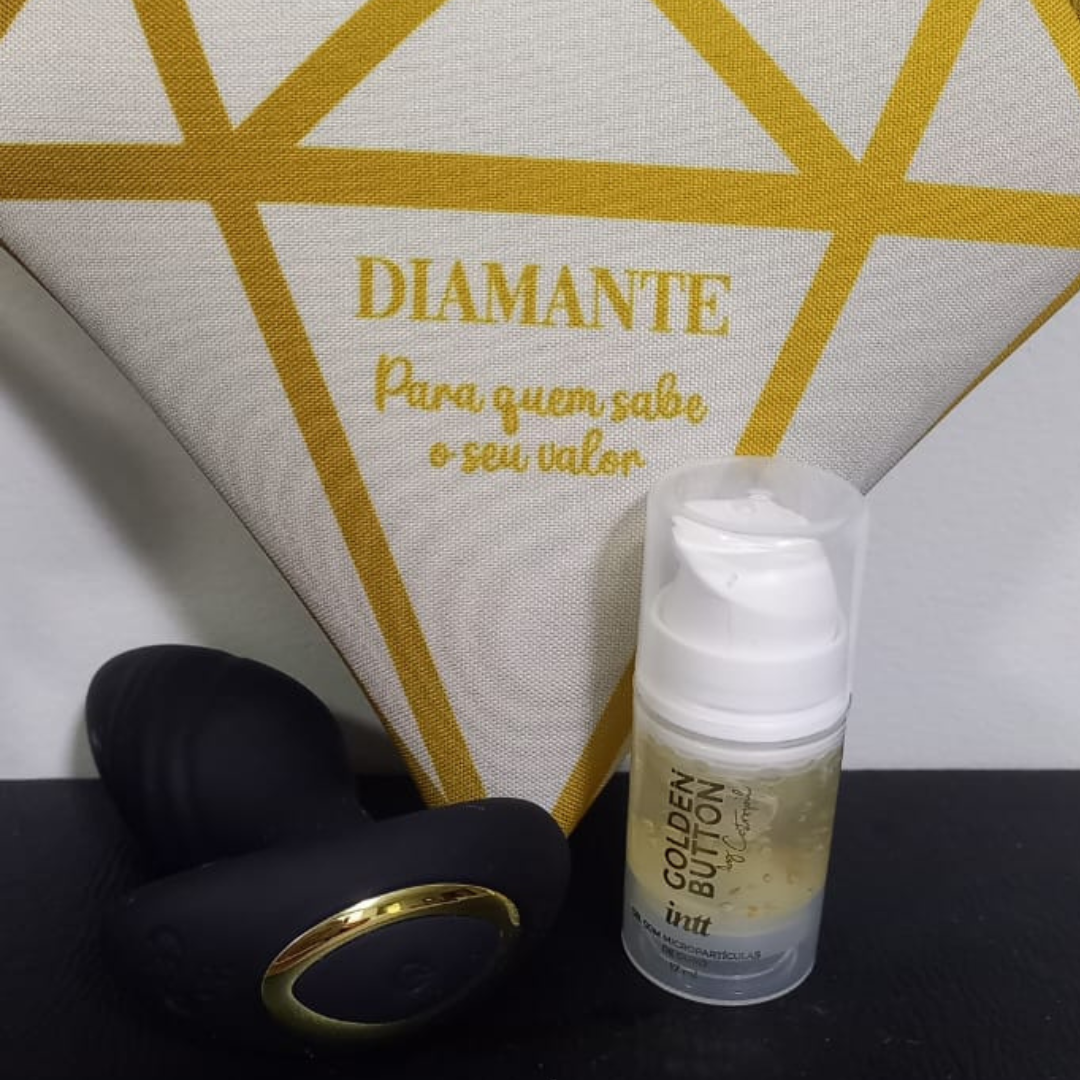 💎 Kit Diamante Libertàre – Para Quem Sabe o Seu Valor- Plug que vibra + Golden Button