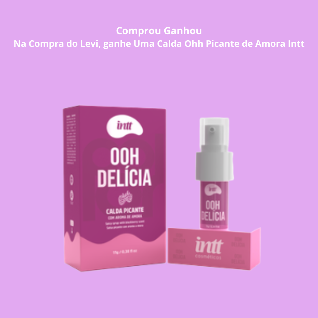 Diferentes ritmos para descobrir. Um toque doce e picante para surpreender.

O Levi combina 10 modos de pulsação, corpo macio e design ergonômico para quem deseja explorar diferentes estímulos com conforto e praticidade.

Nesta oferta, a Libertàre acrescenta um presente especial:

🎁 Na compra do Levi, você ganha 1 Ooh Delícia INTT — Calda Beijável Picante sabor Amora, de 11 g.

Uma combinação que reúne a versatilidade do Levi e uma proposta cosmética de sabor e efeito térmico para os momentos a dois.
