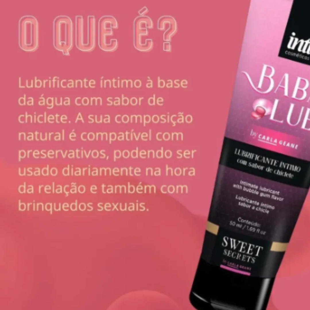 Babalub lubrificante corporal com aroma de Chiclete by Carla Geane 50g